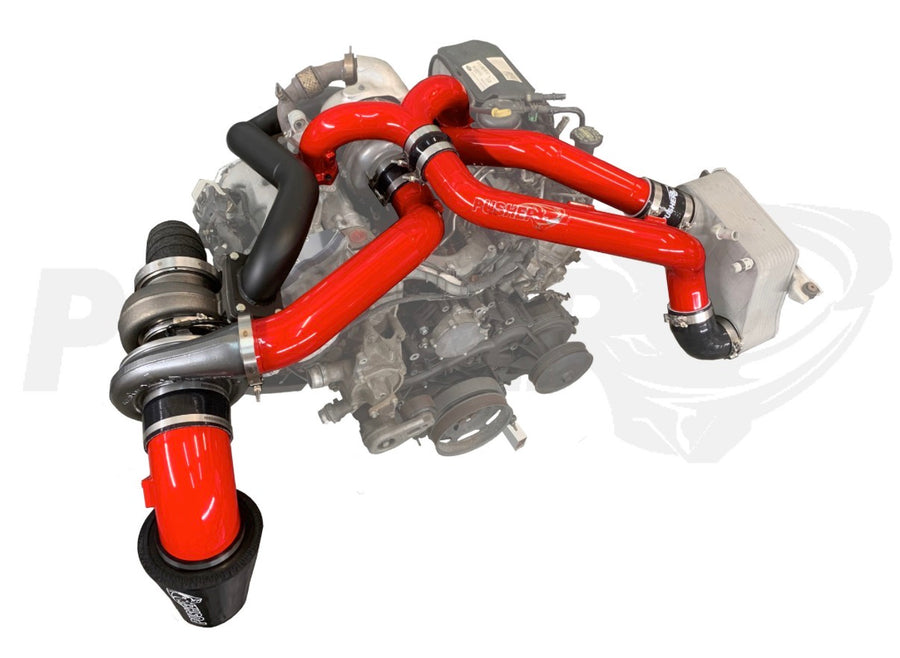 Pusher F5 Compound Turbo & Intake System 2017-19 Ford F250/350 6.7L Powerstroke