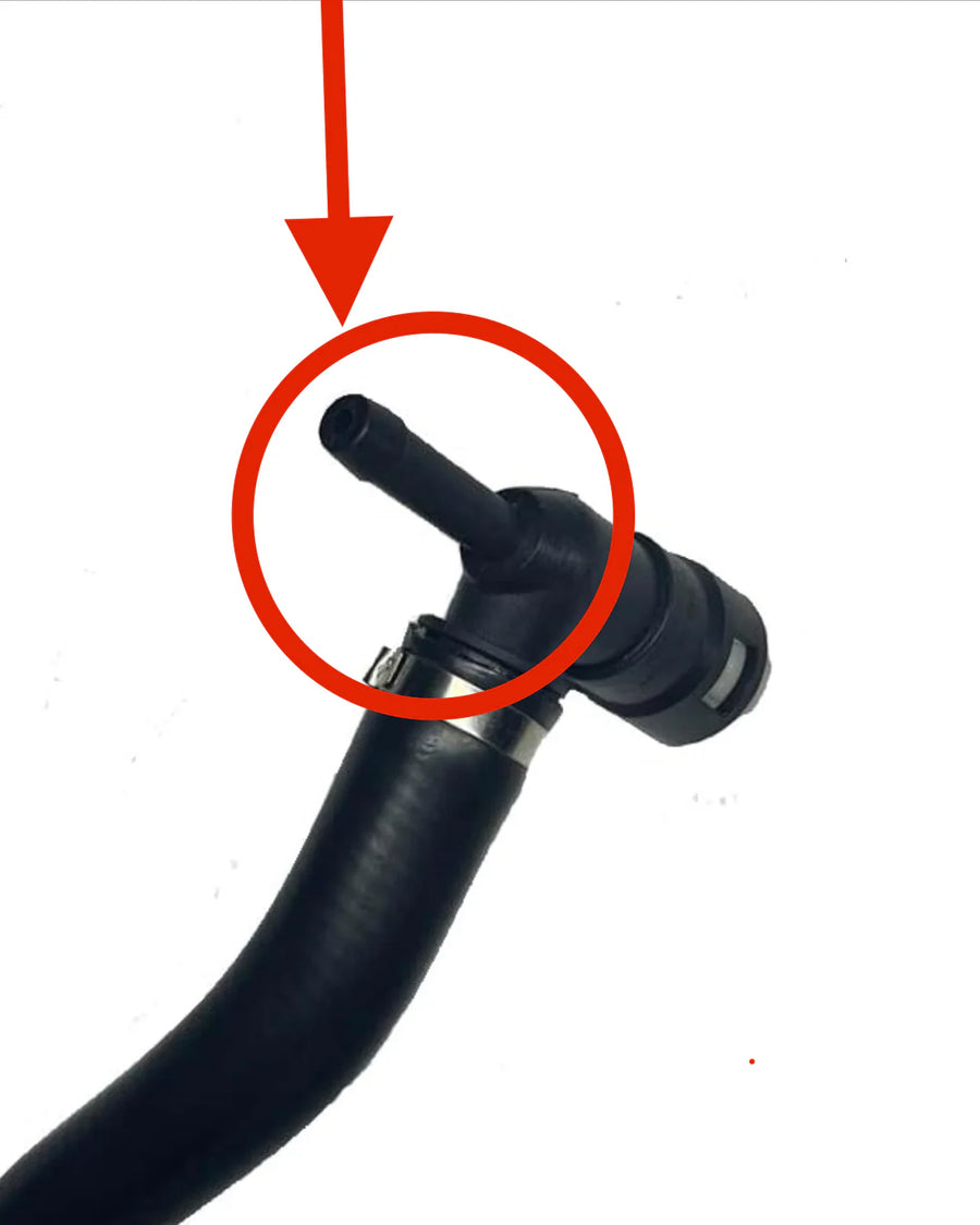 SPE MOTORSPORT 2011-2024 FORD 6.7 HEATER INLET BILLET TOP ADAPTER FITTING
