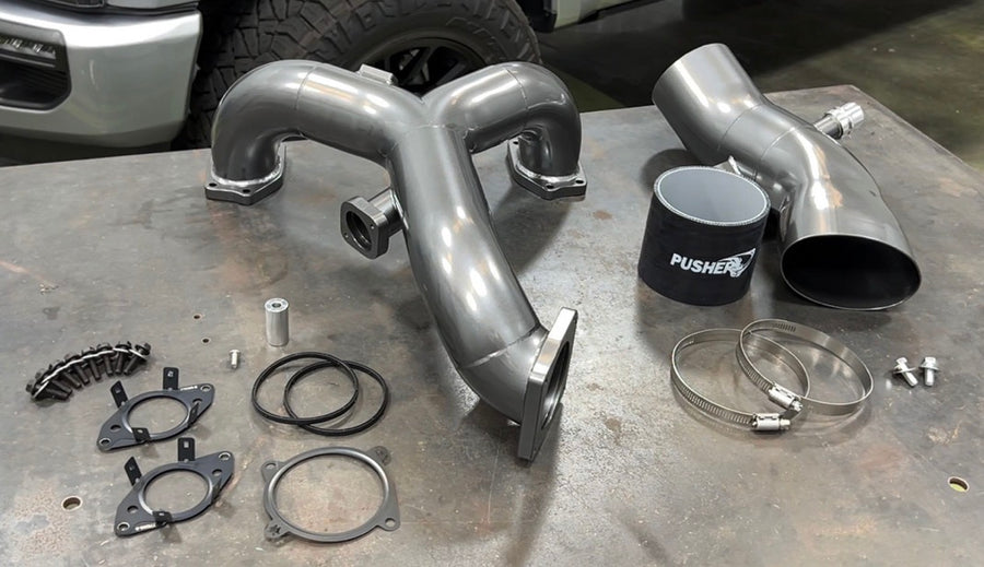 Pusher Powerflow Intake Manifold / Turbo Inlet Package for 2020+ Ford 6.7L Powerstroke Equipped Trucks