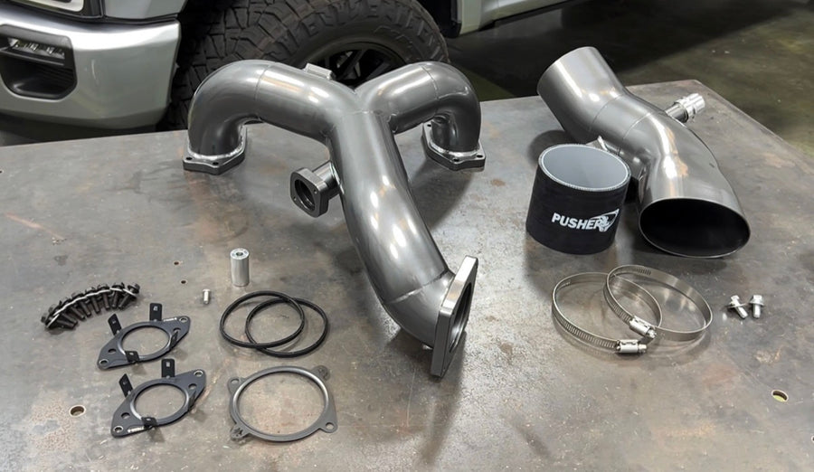 Pusher Powerflow Intake Manifold / Turbo Inlet Package for 2015-19 Ford 6.7L Powerstroke Equipped Trucks