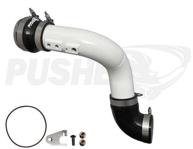 Pusher HD 3" Cold Side Charge Tube for 2011-16 Ford F250/350/F450/F550 6.7L Powerstroke w/ Throttle Valve Adapter