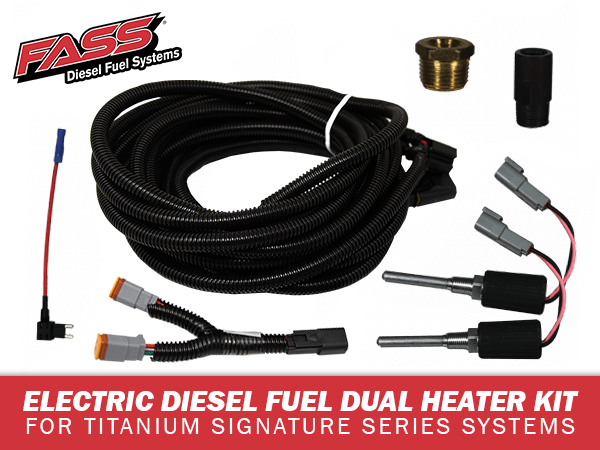 FASS Electric Diesel Fuel Heater Dual Kit for Titanium Signature Series Systems